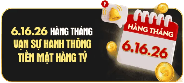 Thưởng nạp tiền VIP hàng tuần 6623a link vào